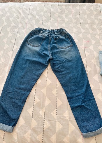 l Beden Kadın Pastel Mavi Rahat Kesim Denim Pantolon