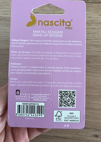 Nascita Pembe Makyaj Süngeri - Görsel 2
