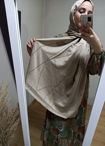 Moda kaşmir şal vizon rengi