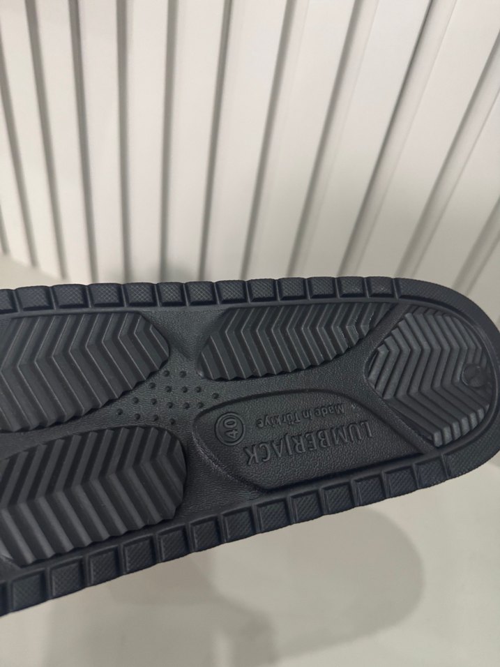 Erkek Siyah Tokalı Kauçuk Terlik - Görsel 3