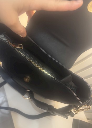 Nine West Siyah Deri Kadın Çanta - Görsel 3