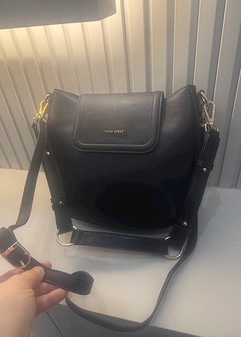 Nine West Siyah Deri Kadın Çanta - Görsel 4