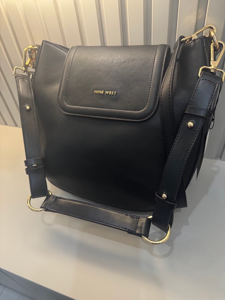 Nine West Siyah Deri Kadın Çanta - Görsel 2