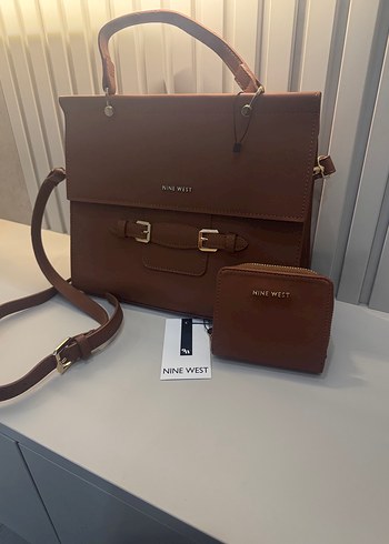 Nine West Kahverengi Deri Kadın Çanta - Görsel 4