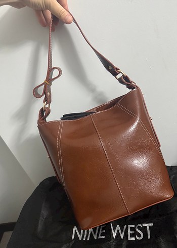 Kahverengi Deri Kadın Çanta - Görsel 5