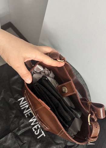 Kahverengi Deri Kadın Çanta - Görsel 3