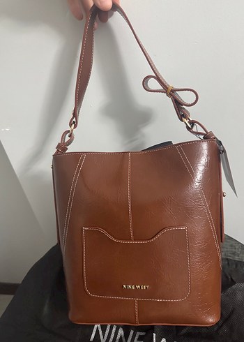 Kahverengi Deri Kadın Çanta - Görsel 6