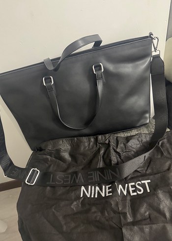 Nine west siyah çanta - Görsel 10