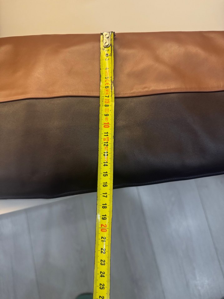 Kahverengi Deri İnce Topuklu Dizüstü Çizme - Görsel 4