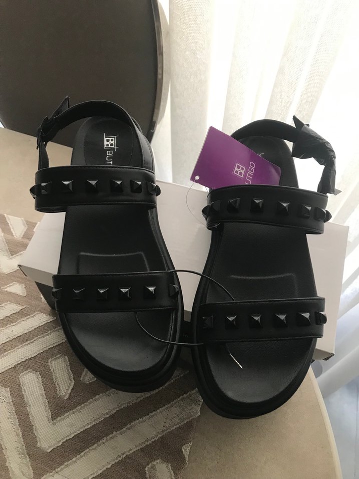 Siyah Kadın Sandalet - Görsel 4