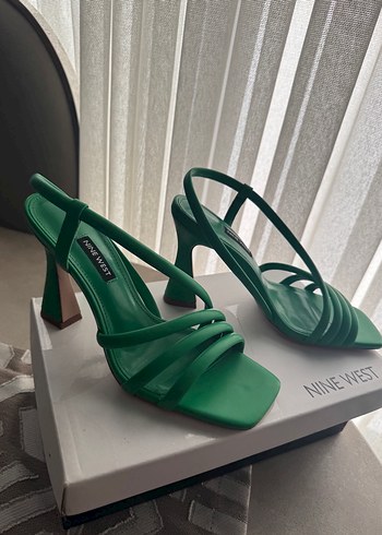 NINE WEST Parlak Yeşil Tokalı Kadın Topuklu ayakkabı - Görsel 7