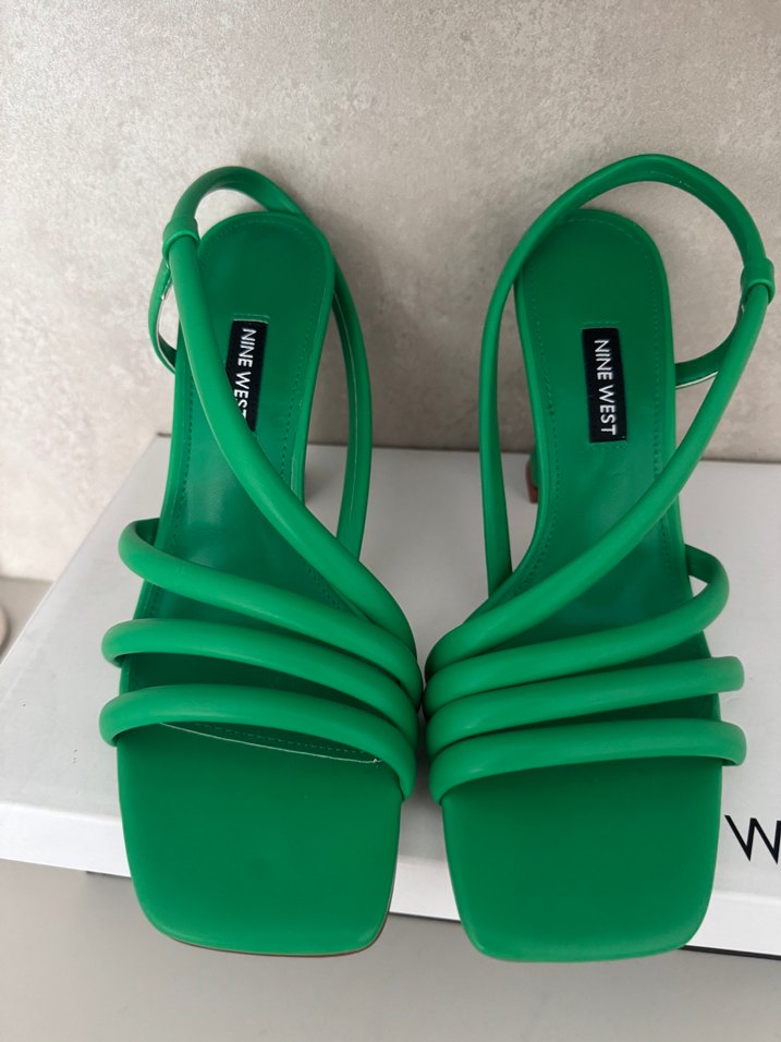 NINE WEST Parlak Yeşil Tokalı Kadın Topuklu ayakkabı - Görsel 3