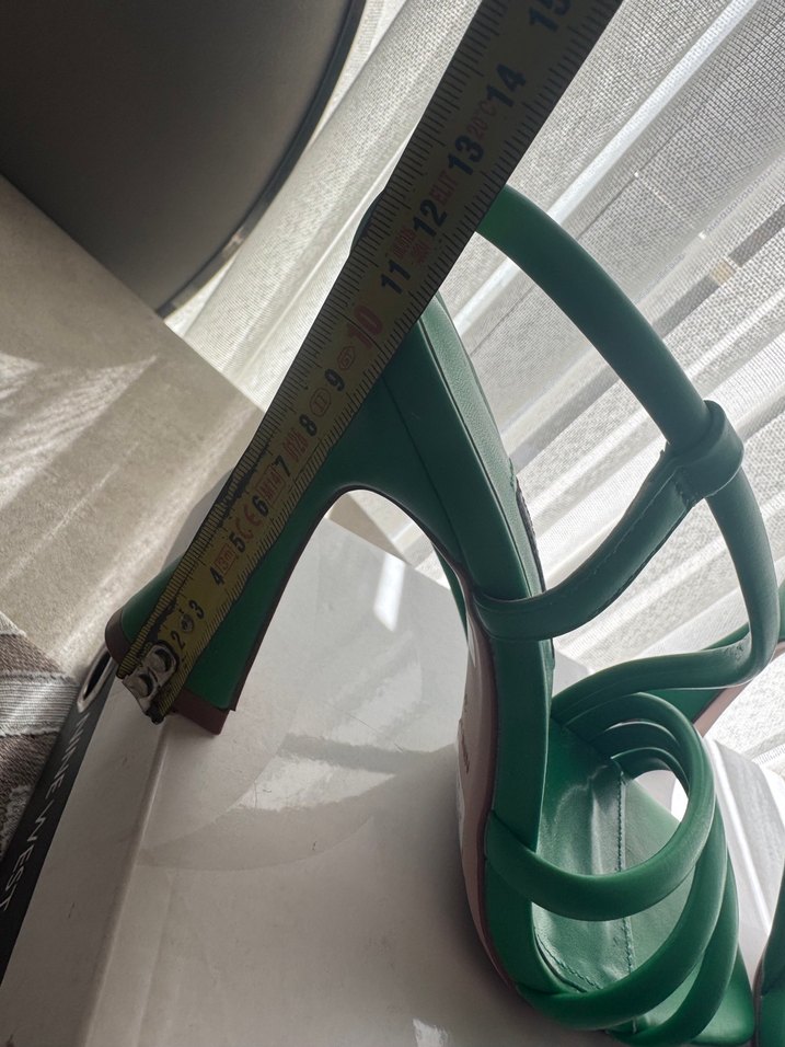 NINE WEST Parlak Yeşil Tokalı Kadın Topuklu ayakkabı - Görsel 4