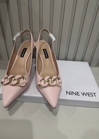 38 Beden Pembe Zincir Detaylı Nine West Stiletto