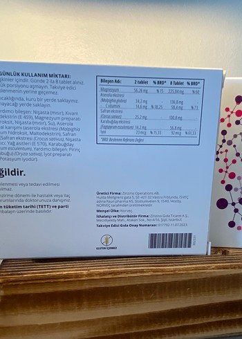 Diğer 2 kutu Safran C Vitamini, İyot İçeren Takviye Edici Gıda