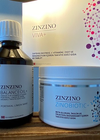 1 Aylık ürün Zinzino Balance Oil+ Viva ve Zinobiotic Takviye Set