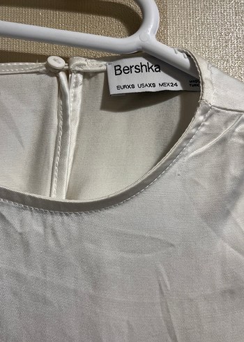 Kadın Beyaz saten Salaş Bluz - Görsel 5