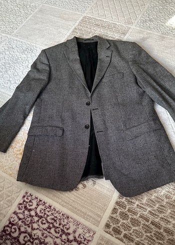Düğmeli 56 beden Gri Erkek Takım Ceketi