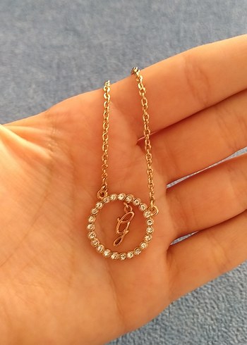 Diğer Altın Renk Mini İşlemeli Zincir Kolye