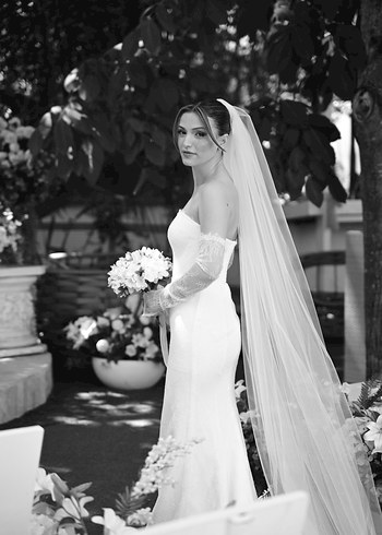 Straplez Balık Model Gelinlik - Görsel 5