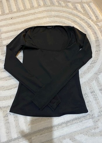 Siyah Kadın Uzun Kollu Bluz - Görsel 4