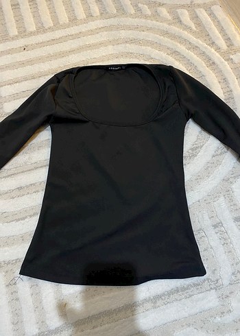 Siyah Kadın Uzun Kollu Bluz - Görsel 2