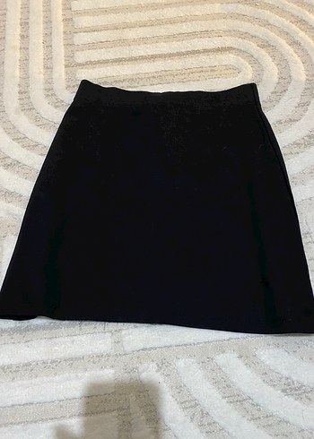 Siyah Mini Etek, Düz Kesim, Günlük - Görsel 3