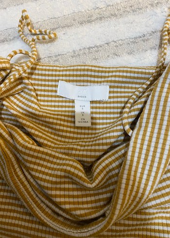 Sarı İnce Askılı Kadın Mayo - Görsel 2