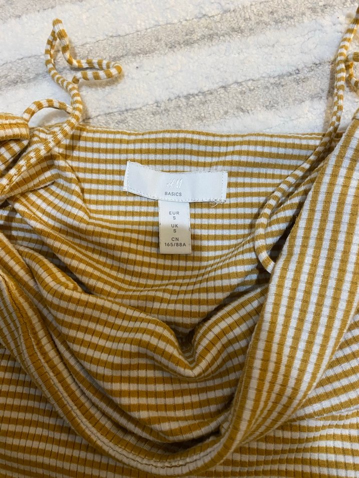 Sarı İnce Askılı Kadın Mayo - Görsel 2