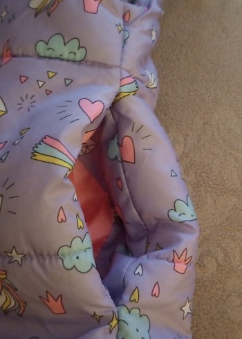 LCW 6..7 yş Kız Çocuk Kapüşonlu şişme Fermuarlı Yelek - Görsel 4