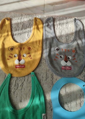 Bebek Önlüğü Seti, 4 adet önlük - Görsel 3