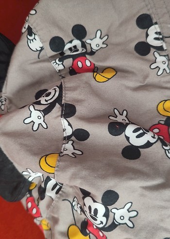 Mickey Mouse Desenli Gri Çocuk Şapka LC waikiki - Görsel 3