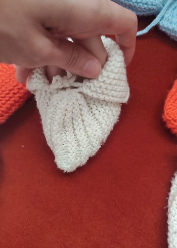 Renkli Örgü bebek Patikleri - Görsel 7