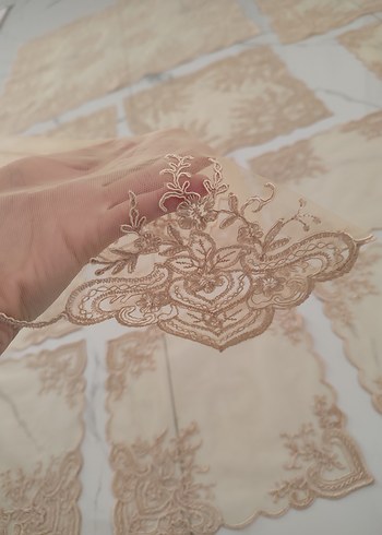 örtü takımı bal köpüğü rengi - Görsel 6