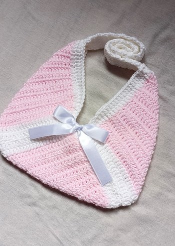 Lolita,Coquette,Pembe Örgü Çanta - Görsel 2