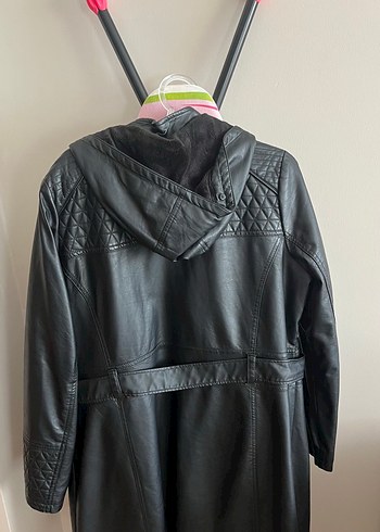 Kadın Siyah Deri Goth Ceket - Görsel 5