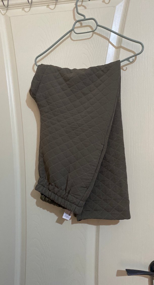 Düğmeli Gri Kadın Sweatshirt ve alt takım - Görsel 3