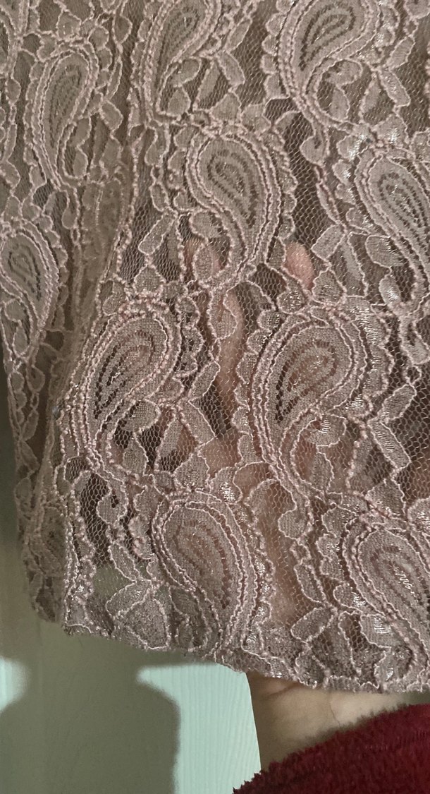 Dantel Detaylı Bohem Uzun Kollu Bluz - Görsel 3