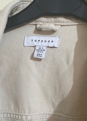 Bej düğmeli keten kadın ceket - Görsel 5