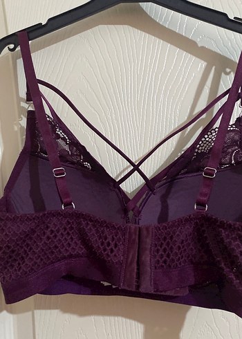 Bordo Gotik Desenli Midi Sütyen - Görsel 7