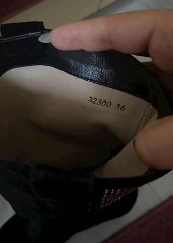 Siyah Süet Payetli Topuklu Gotik Bot - Görsel 6