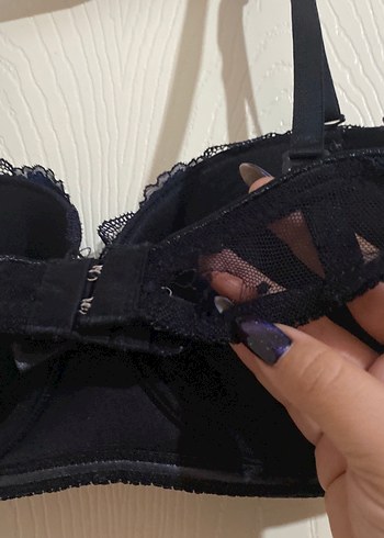 Koyu Mavi Gotik Midi Sütyen - Görsel 4