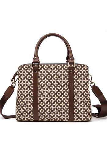 Laura Ashley Laura Ashley kahve-bej omuz çantası