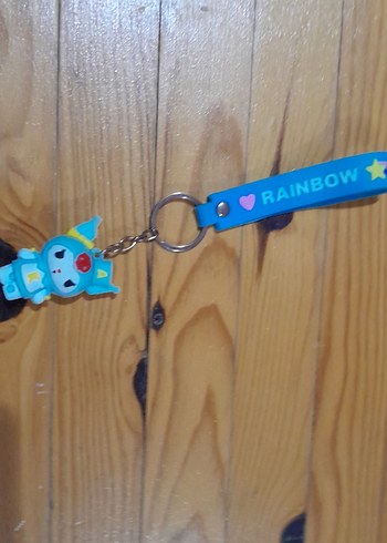 Mavi Püsküllü Renkli Anahtarlık - Görsel 2