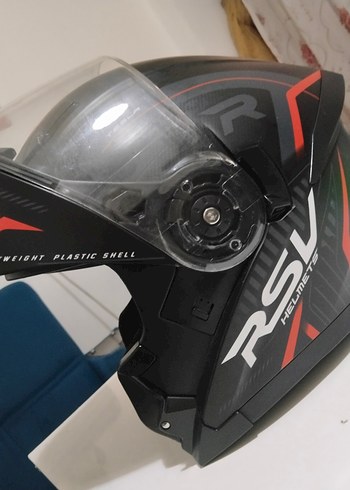 Siyah Parlak Biker Motosiklet Kaskı - Görsel 4