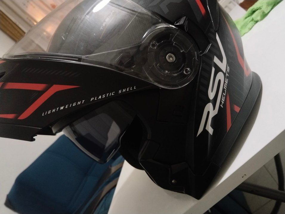 Siyah Parlak Biker Motosiklet Kaskı - Görsel 5