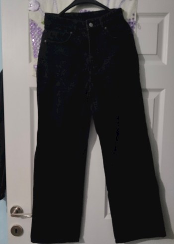 Kadın Siyah Boyfriend Pantolon Midi Boy - Görsel 2