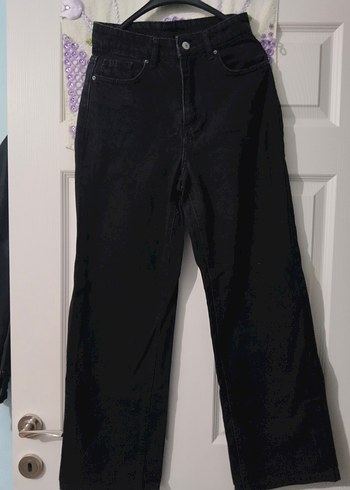 Kadın Siyah Boyfriend Pantolon Midi Boy - Görsel 3