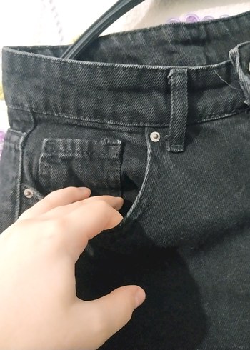 Kadın Siyah Boyfriend Pantolon Midi Boy - Görsel 4