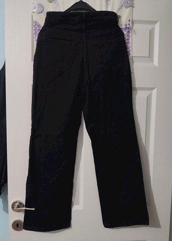 Kadın Siyah Boyfriend Pantolon Midi Boy - Görsel 5